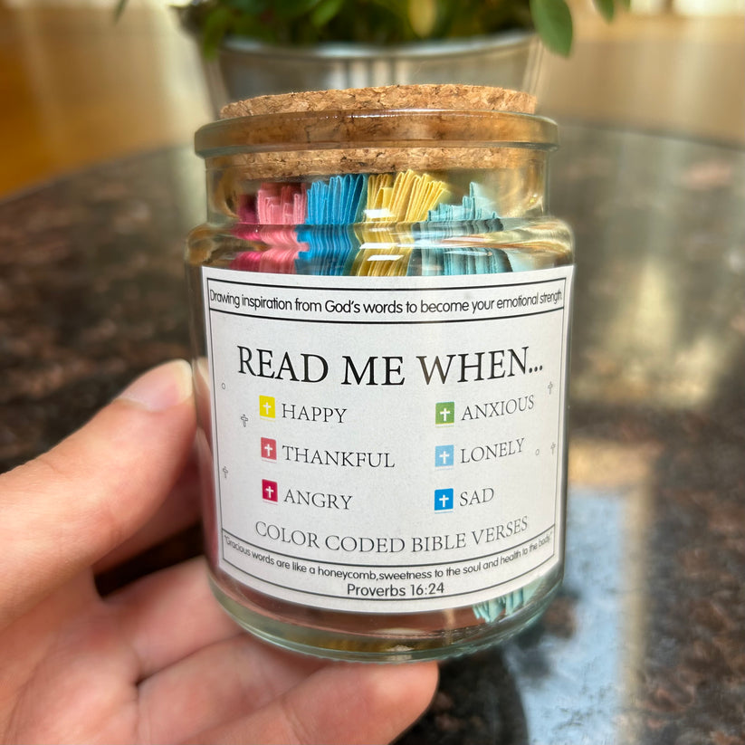 Handmade 90 Day Bible Verses Jar