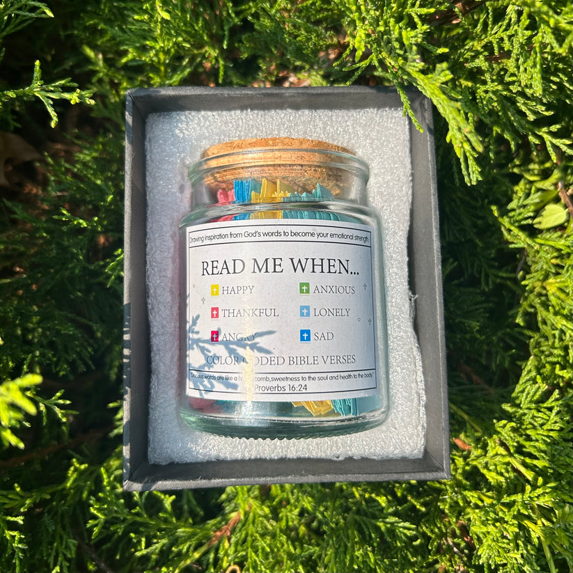 Handmade 90 Day Bible Verses Jar